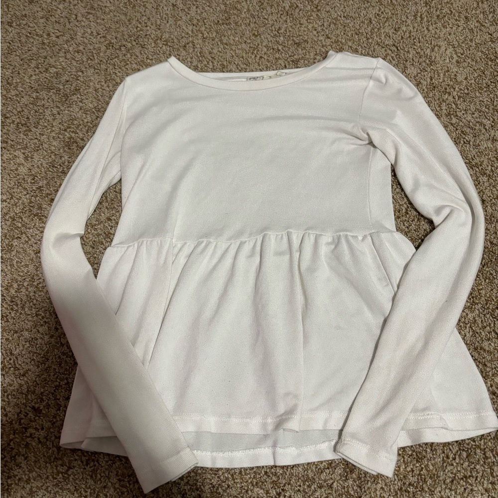 Pink Republic White Longsleeve Babydoll T-shirt!